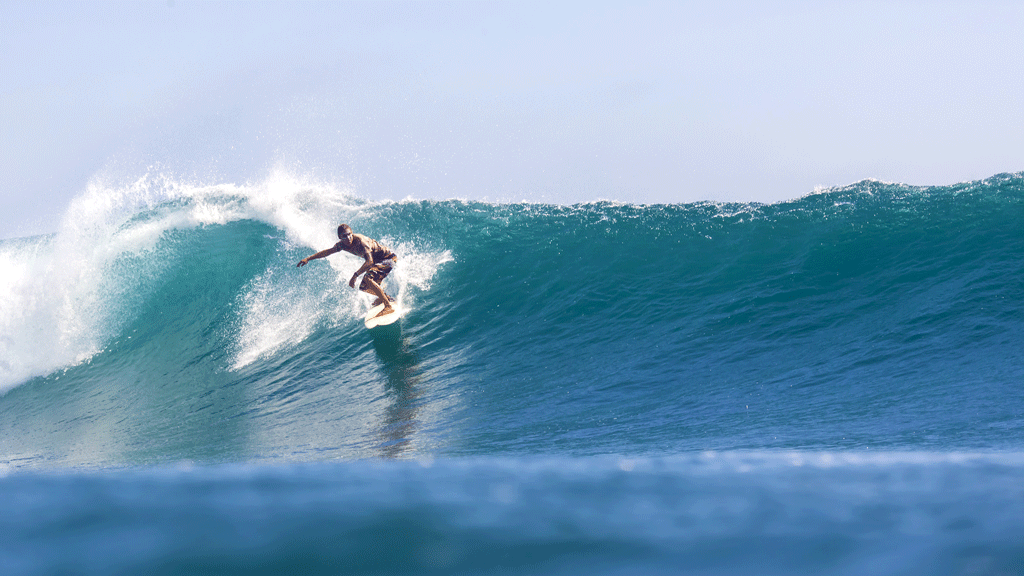 Surfing in Lombok