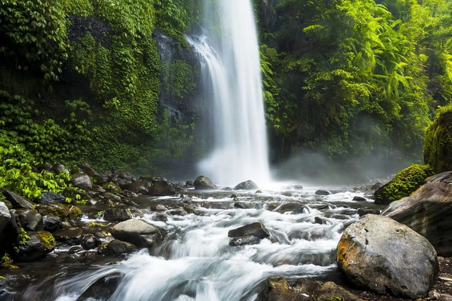 Sendang Gile Waterfall in Lombok
