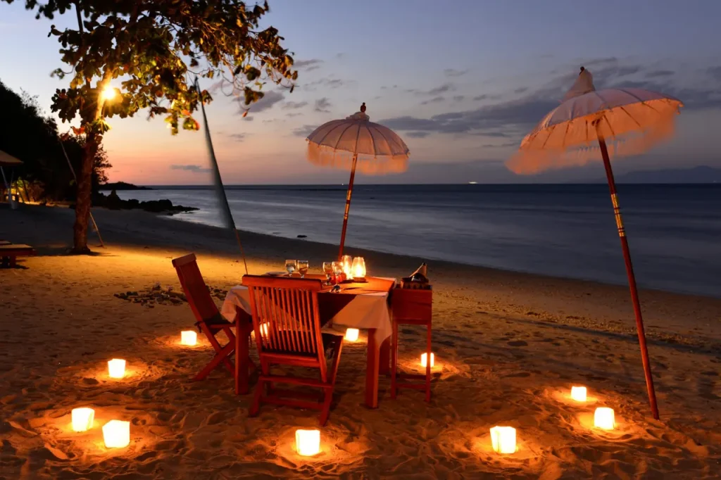 Gili Meno romantic dinner