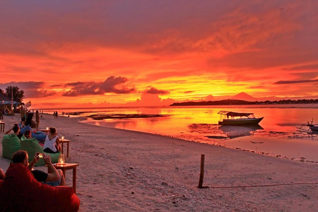 Gili Trawangan sunset time