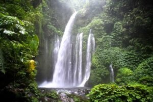 Tiu Kelep waterfall in Lombok