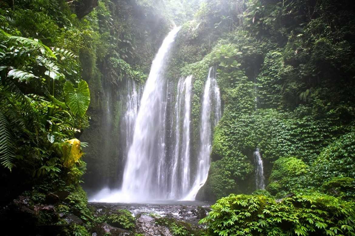 Tiu Kelep waterfall in Lombok