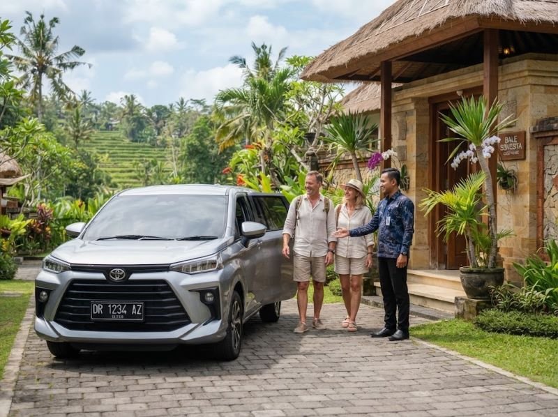 Lombok car with driver