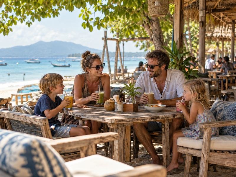 gili air kids cafe family