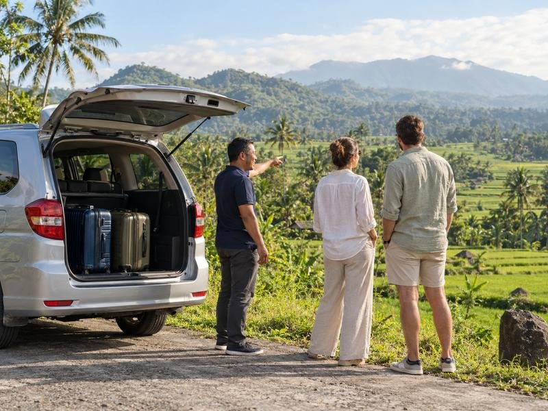 Lombok round trip with a local driver